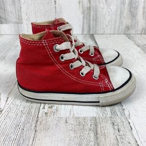 CONVERSE Red High Top Sneakers